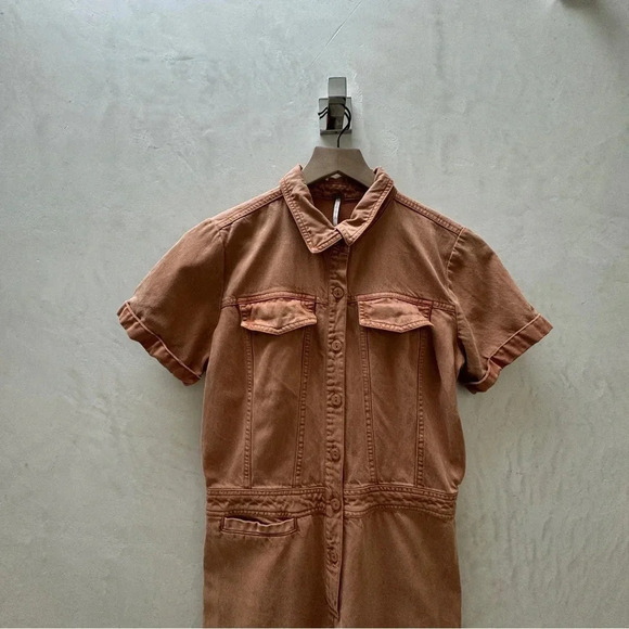 Young Fabolous & Broke || YFB Twill Kahri Jumpsuit in Butterscotch  XS - Picture 4 of 9